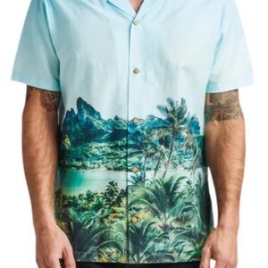 Tommy Bahama Signed Island Life" linen Hawaiian surf shirt.